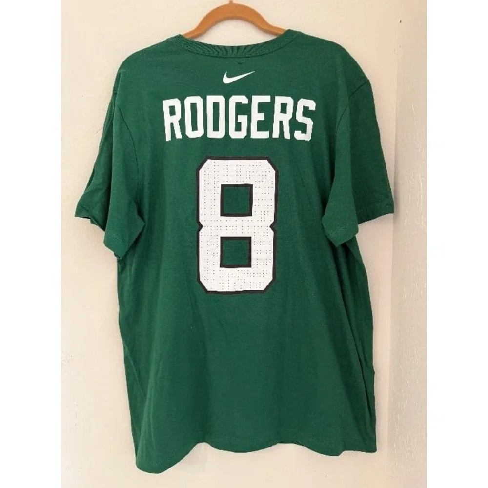 Aaron Rodgers NY Jets Shirt Jersey #8 Mens Size XL- NWT- *Small pinhole see pic